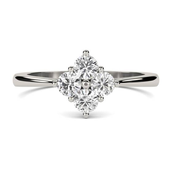 DHDOMR42015 4 Stone Round Diamond Ring