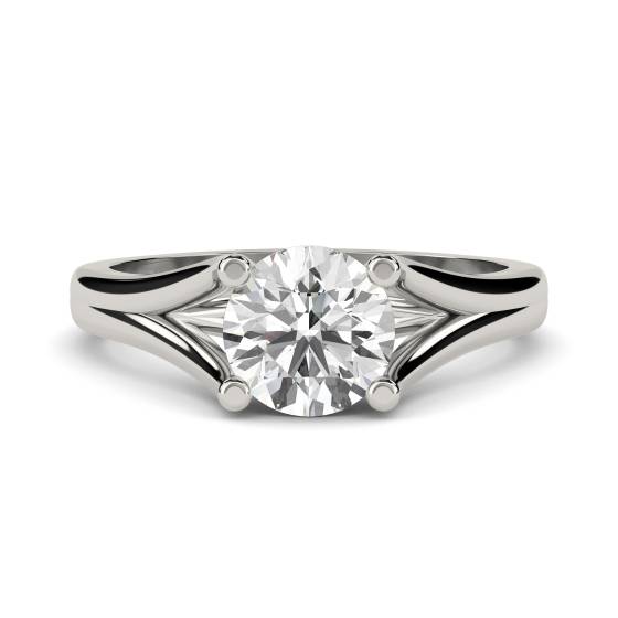 1.13ct I1/F Natural Round Diamond Solitaire Ring in Platinum