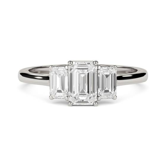 Emerald Trilogy Ring