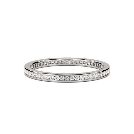 0.27ct VS/E-F Round Natural Diamond Full Eternity Ring
