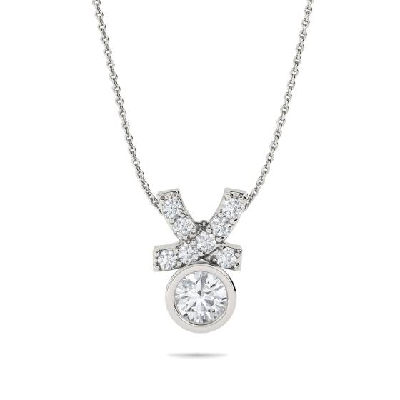0.30ct Kiss Pendant and Chain