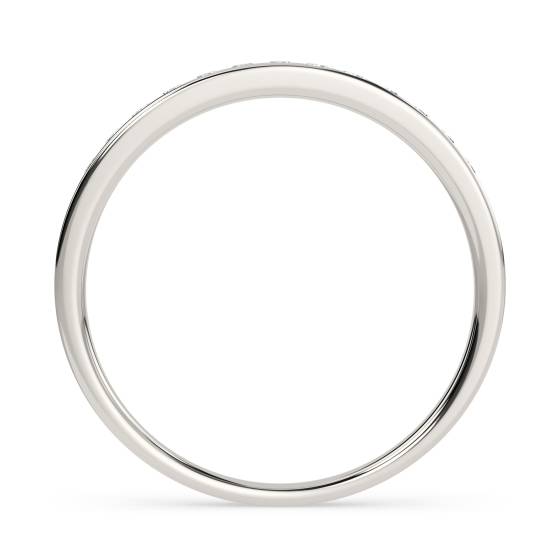0.17ct VS/E-F Natural Round Diamond Eternity Ring in Platinum