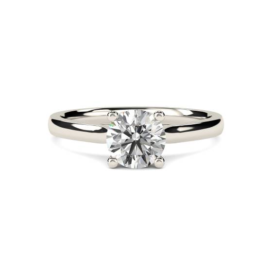 0.50ct I1/E Traditional Natural Round Diamond Solitaire Ring in Platinum