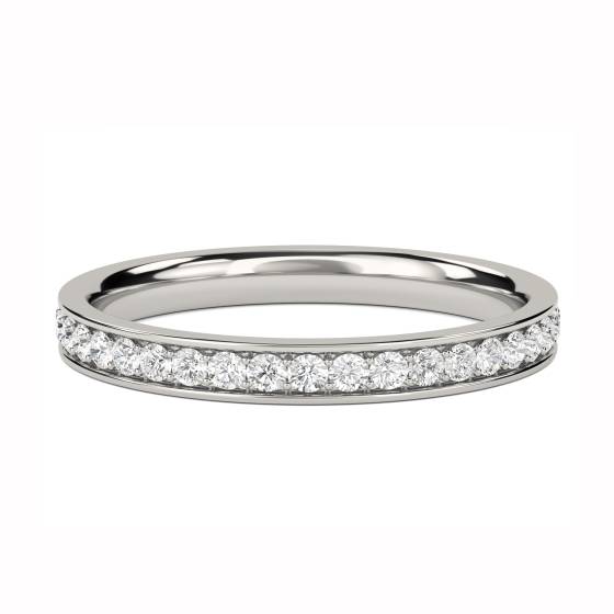 0.35ct VS/F-G Round Diamond Cut Wedding Ring