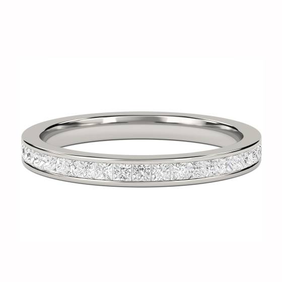 0.35ct VS/F-G Princess Diamond Cut Wedding Ring