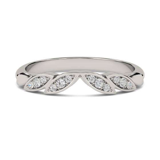 0.10ct VS/FG Round Diamond Shaped Wedding Ring