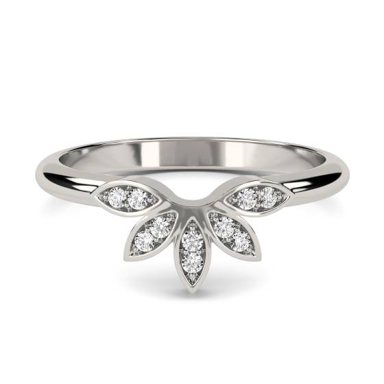 0.10ct VS/FG Round Diamond Shaped Wedding Ring