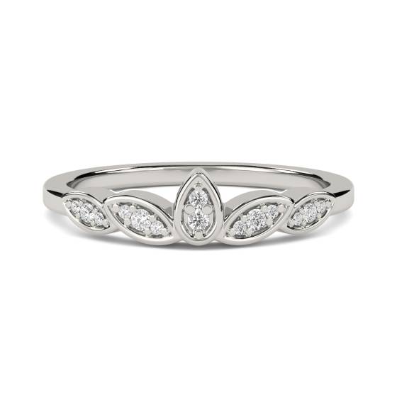 0.10ct VS/F-G Round Diamond Shaped Decorative Band