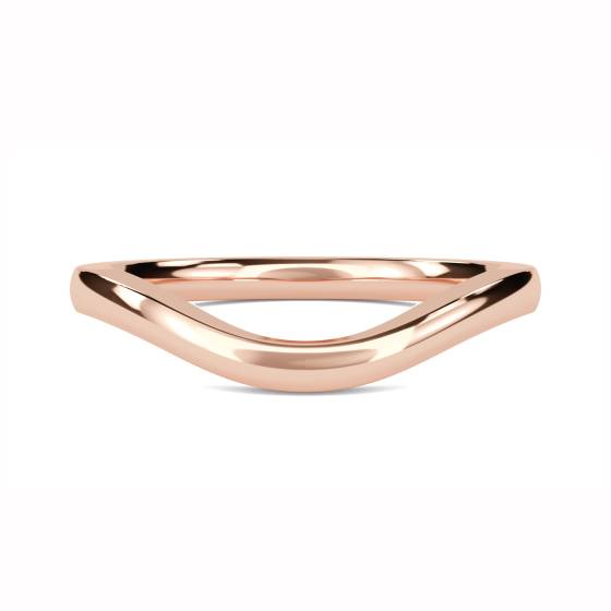 3mm Plain Shaped Wedding Band