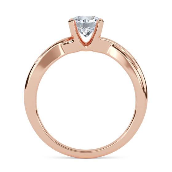 Infinity Twist Round Engagement Ring