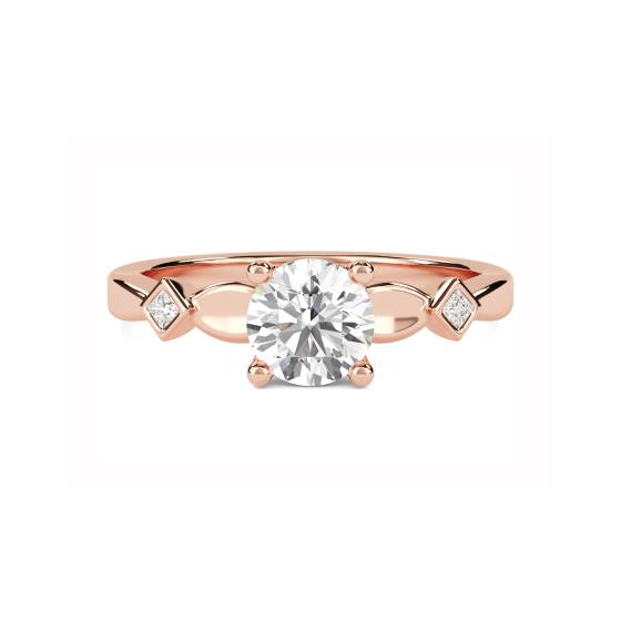 Round and Princess Diamond Designer Ring