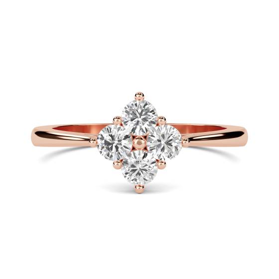 DHDOMR42015 4 Stone Round Diamond Ring