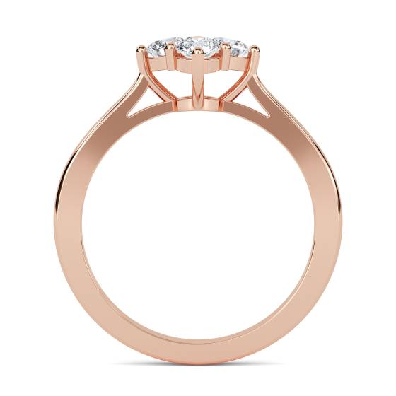 DHDOMR42015 4 Stone Round Diamond Ring
