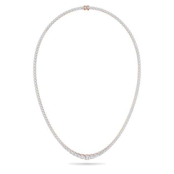 14.00ct VS/FG Round Diamond Claw Set Tennis Necklace