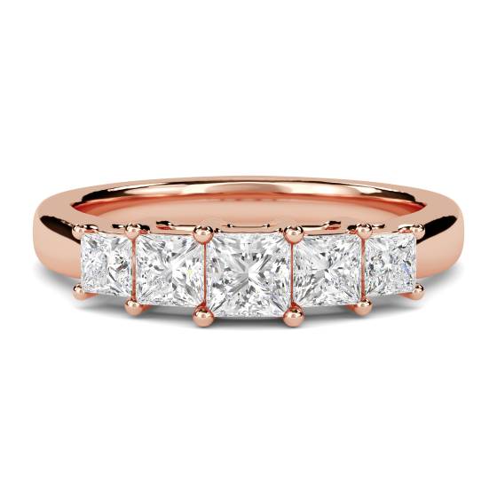 Unique Princess Diamond Eternity Ring