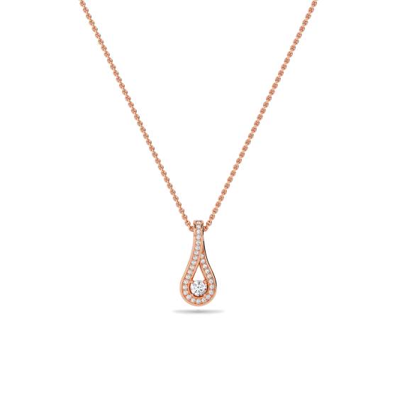 Stylish Round Diamond Designer Pendant