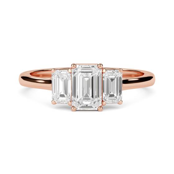 Emerald Trilogy Ring
