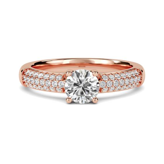 Unique Vintage Round Diamond Ring