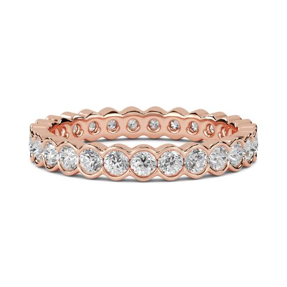 1.00ct Elegant Round Diamond Bezel Set Full Eternity Ring