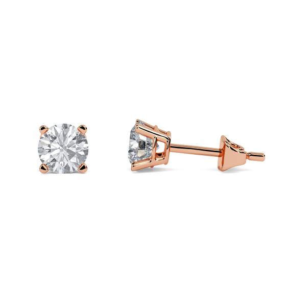 Contemporary Round Diamond Designer Earrings