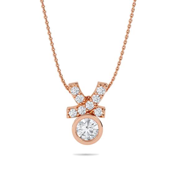 0.30ct Kiss Pendant and Chain