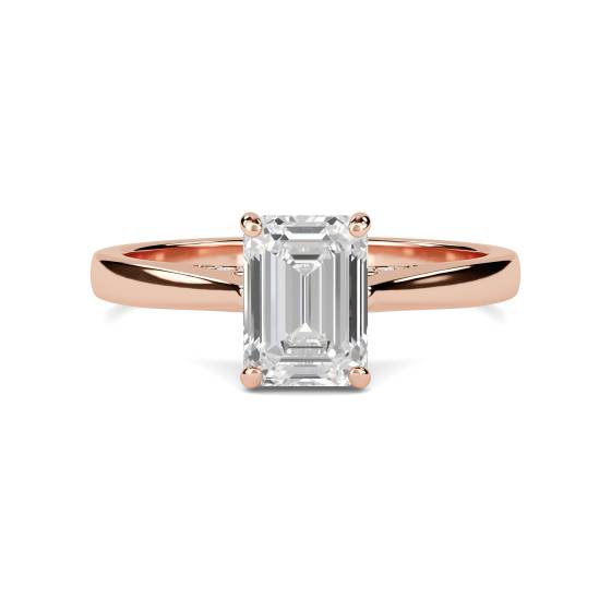Elegant Emerald Diamond Engagement Ring