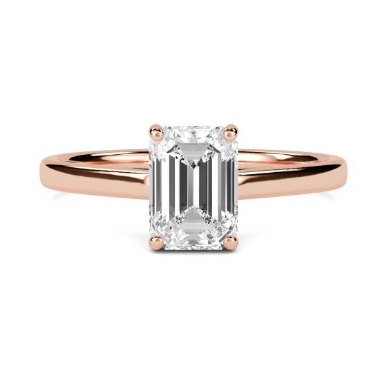 Emerald Diamond Engagement Ring