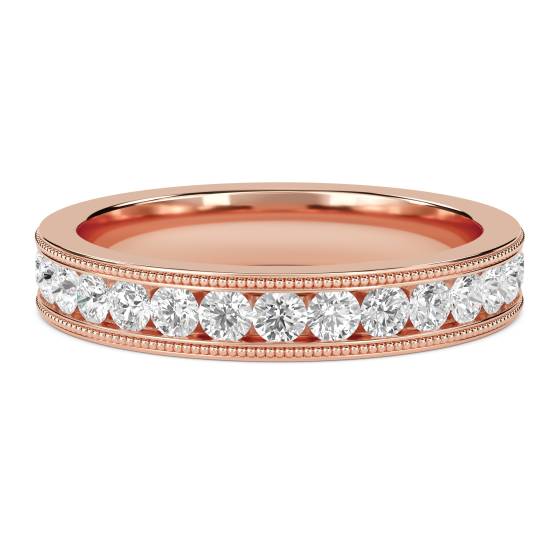 1.00ct VS/F-G Round Diamond Cut Wedding Ring