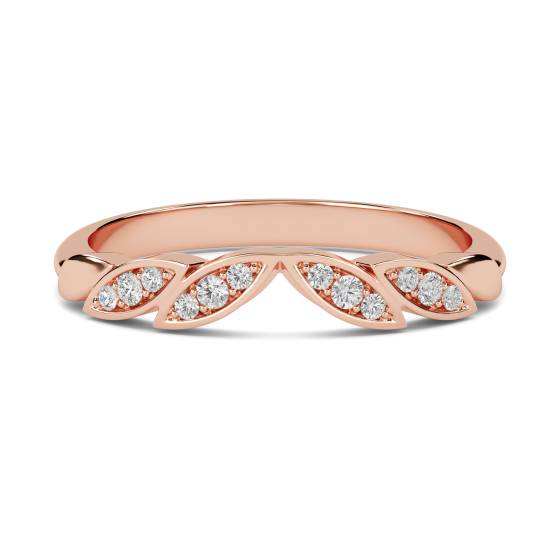 0.10ct VS/FG Round Diamond Shaped Wedding Ring