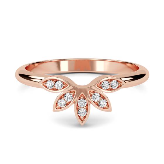 0.10ct VS/FG Round Diamond Shaped Wedding Ring
