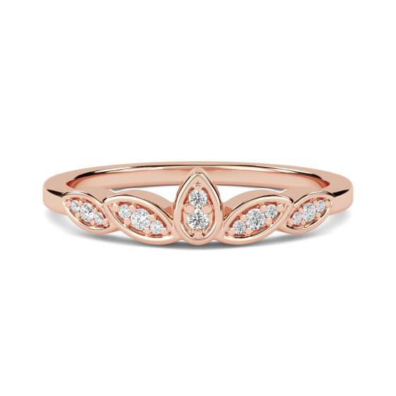 0.10ct VS/F-G Round Diamond Shaped Decorative Band