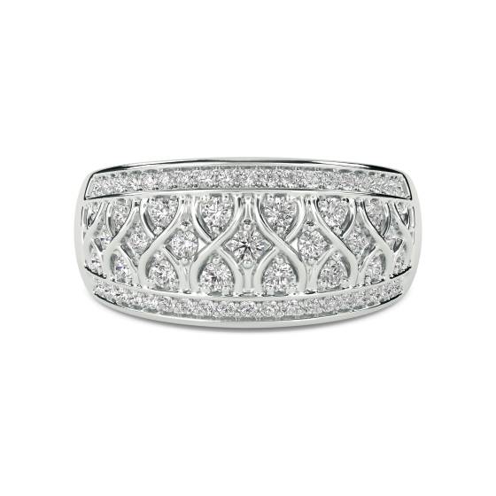 12.5mm Designer Cluster Dress Ring