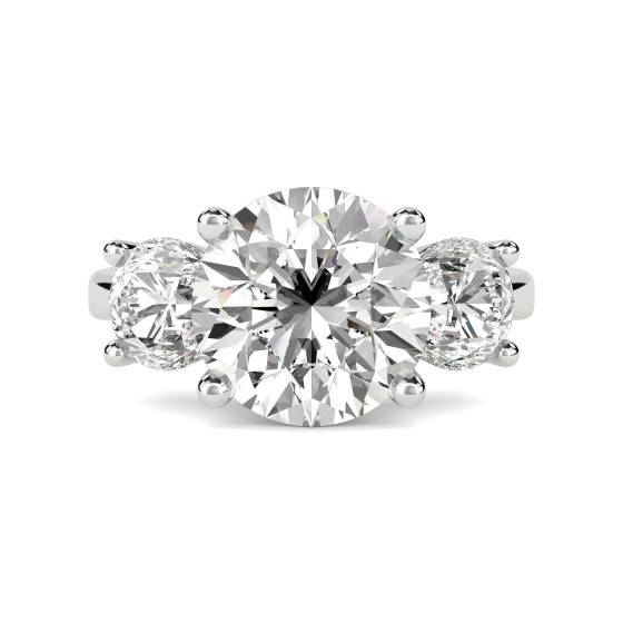 Oval and Round Trilogy Ring