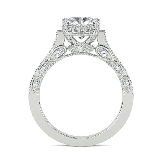 Unique Round Diamond Vintage Ring