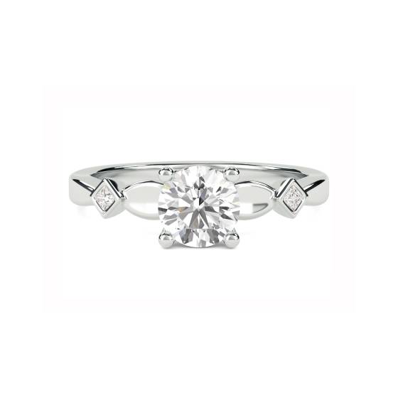 Round and Princess Diamond Designer Ring