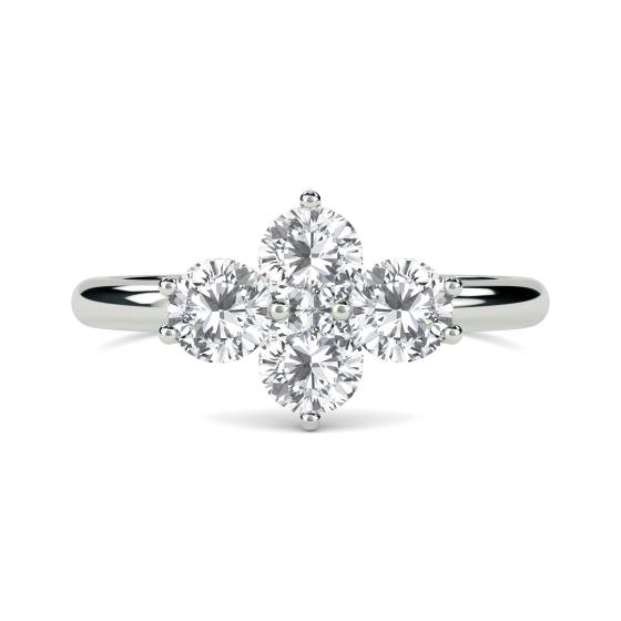 DHDOMR42016 4 Stone Round Diamond Ring