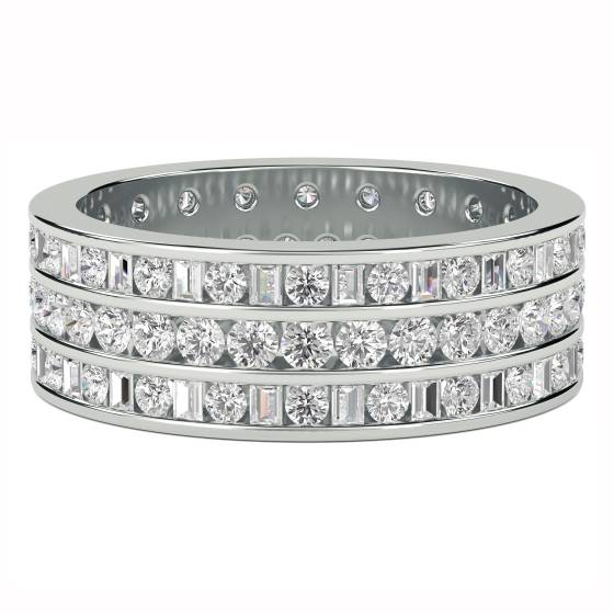 2.00ct VS/E-F Natural Diamond Designer Ring in 18k White Gold