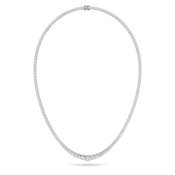 14.00ct VS/FG Round Diamond Claw Set Tennis Necklace