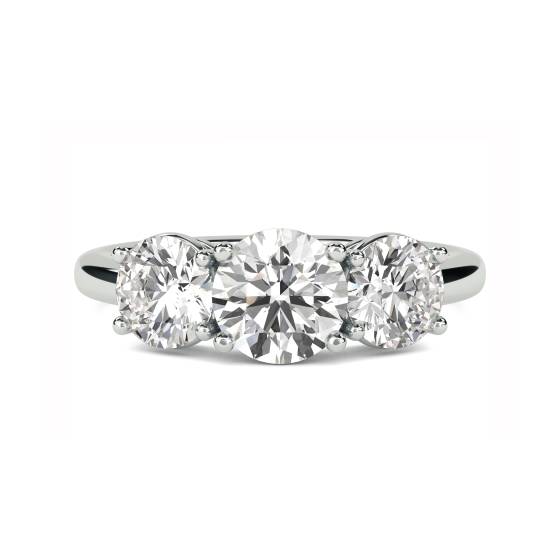 DHMT03328 Traditional Round Diamond Trilogy Ring