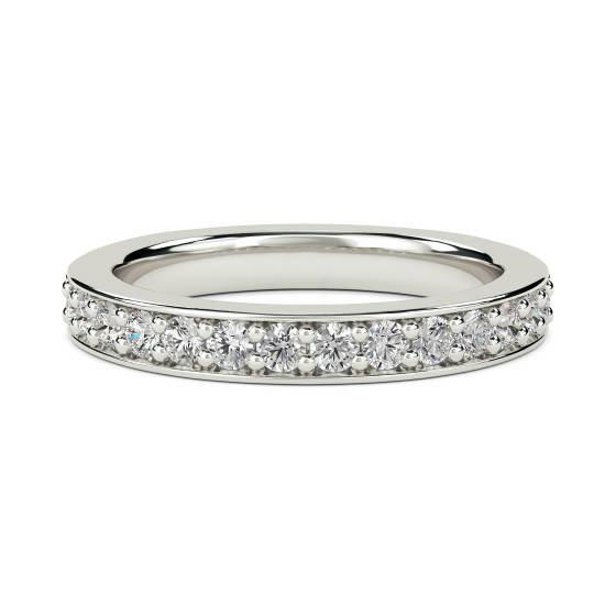 Round Diamond Pave Set Eternity Ring