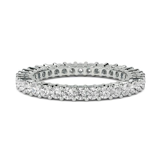 1.00ct VS/E-F Round Natural Diamond Full Eternity Ring