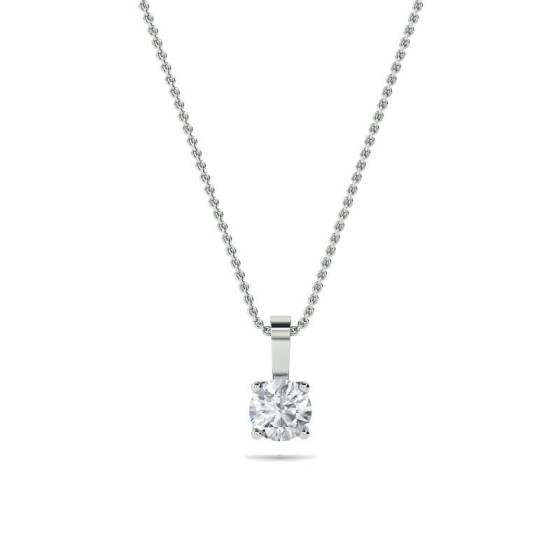 1.50ct I1/F Round Natural Diamond Pendant