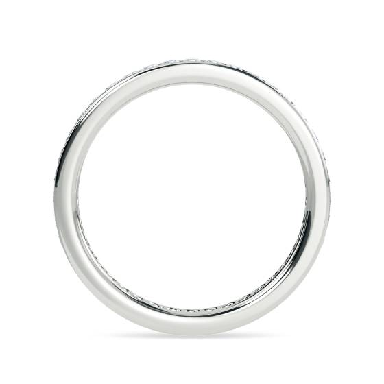 0.75ct VS/E-F Princess Natural Diamond Eternity Ring