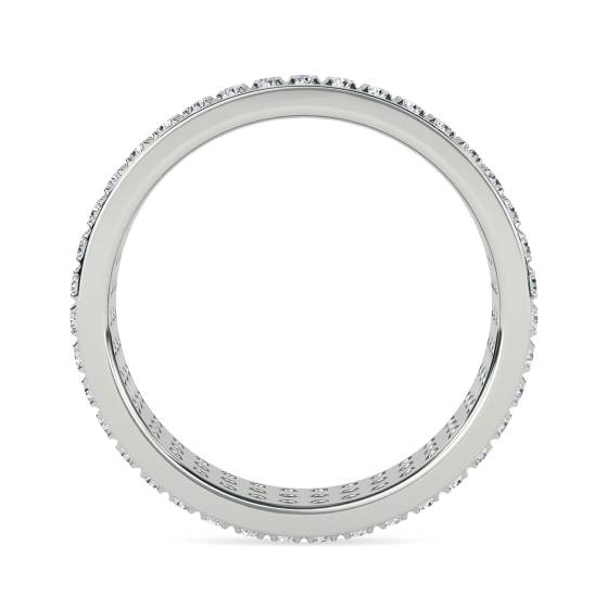 1.00ct SI/F-G Round Natural Diamond Full Eternity Ring