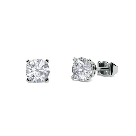 0.30ct VS/F Round Natural Diamond Stud Earrings