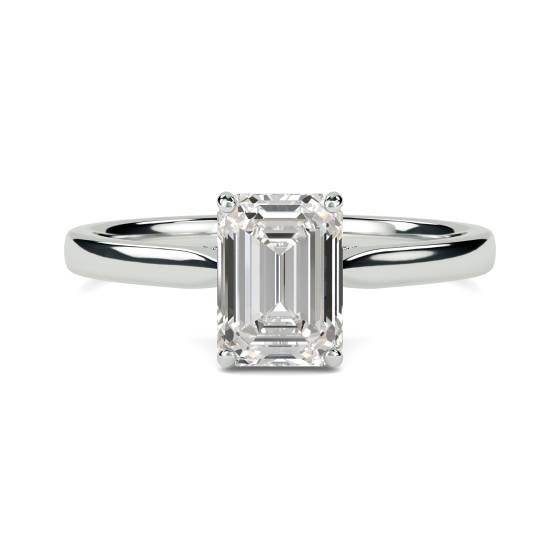 Emerald Diamond Engagement Ring