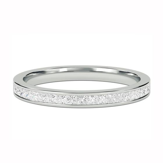 0.25ct VS/F-G Princess Diamond Cut Wedding Ring