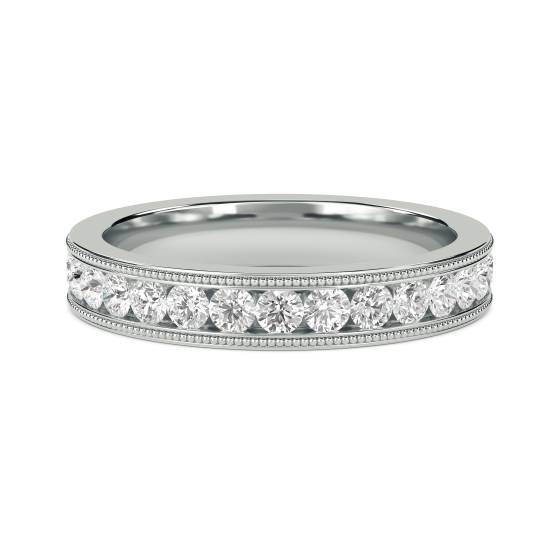 1.00ct VS/F-G Round Diamond Cut Wedding Ring