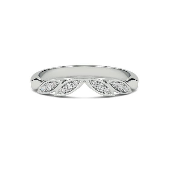 0.10ct VS/FG Round Diamond Shaped Wedding Ring