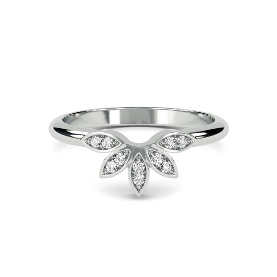 0.10ct VS/FG Round Diamond Shaped Wedding Ring